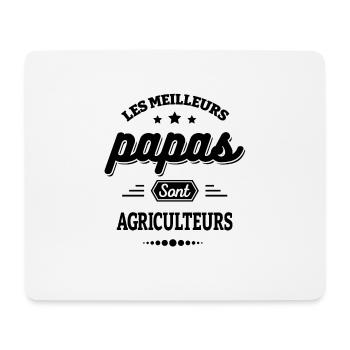 LES MEILLEURS PAPAS SONT AGRICULTEURS - Tapis de souris (format paysage) - blanc - Devant
