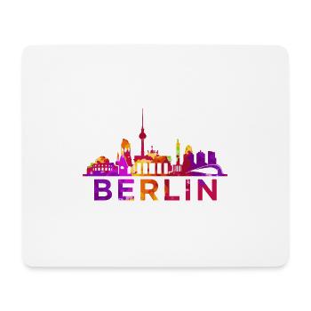 Berlin Skyline Impression Souvenir Geschenkidee - Mousepad (Querformat) - Weiß - Vorne