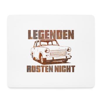 Trabi Trabbi  Pappe DDR Auto - Mousepad (Querformat) - Weiß - Vorne