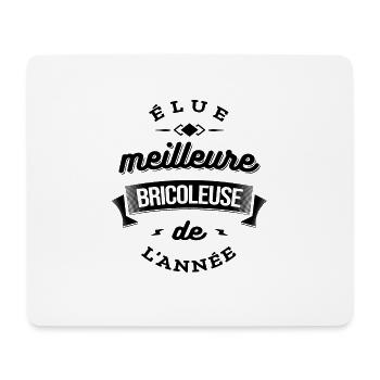 ELUE MEILLEURE BRICOLEUSE DE L'ANNEE - Tapis de souris (format paysage) - blanc - Devant