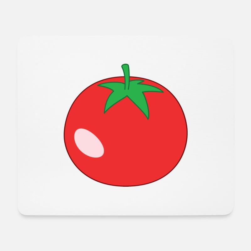 Tomate - Mousepad (Querformat) - Weiß