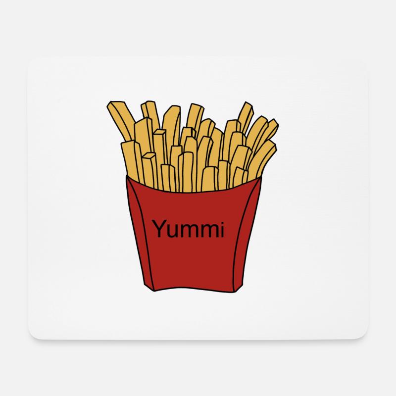 pommes yummy - Mouse Pad (horizontal) - white