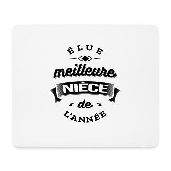 ELUE MEILLEURE NIECE DE L'ANNEE - Tapis de souris (format paysage) - blanc - Devant