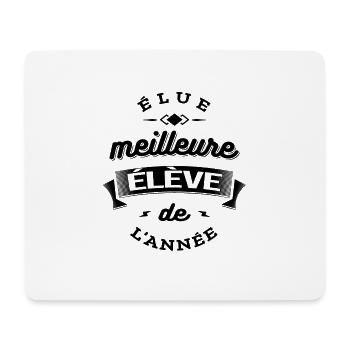 ELUE MEILLEURE ELEVE DE L'ANNEE - Tapis de souris (format paysage) - blanc - Devant
