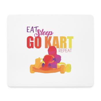 Go Kart - Mouse Pad (horizontal) - white - Front