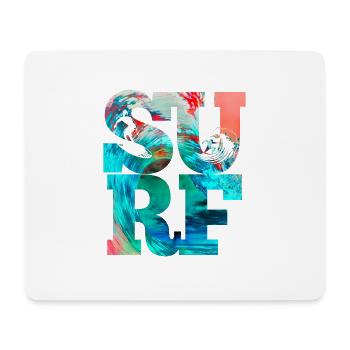 Surf Wellen Surfer Beach Surf - Mousepad (Querformat) - Weiß - Vorne