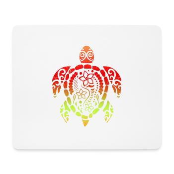 Samoan Schildkröte Polynesien Tribal Tattoo Gift - Mousepad (Querformat) - Weiß - Vorne