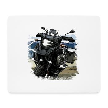 Schwarze GS - Mousepad (Querformat) - Weiß - Vorne