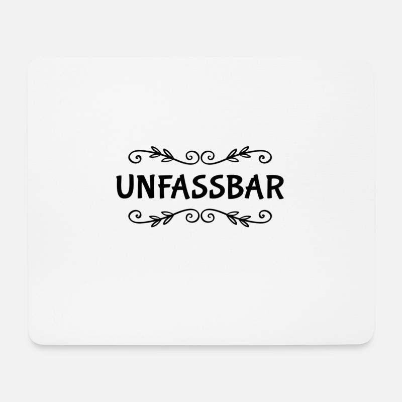 unfassbar - Mousepad (Querformat) - Weiß