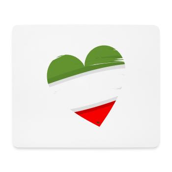 Italien im Herzen - Mousepad (Querformat) - Weiß - Vorne
