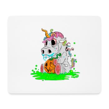 Unicorn Halloween Zombiecorn Horror Gift - Mouse Pad (horizontal) - white - Front