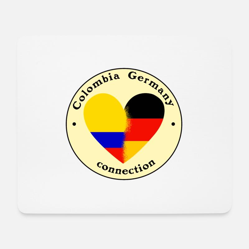 Colombia Germany connection - Mousepad (Querformat) - Weiß