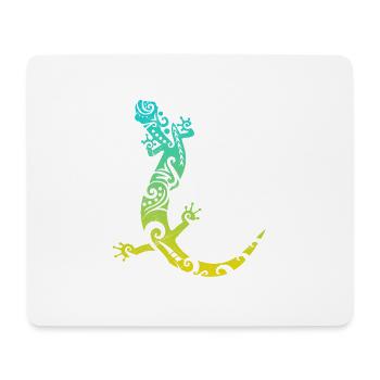 Maori Salamander Polynesian Tribal Tattoo Geschenk - Mousepad (Querformat) - Weiß - Vorne