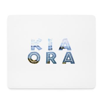 Double Exposure Kia Ora Ozean Neuseeland Geschenk - Mousepad (Querformat) - Weiß - Vorne