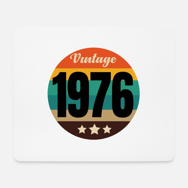 JAHRGANG 1976 - Mousepad (Querformat) - Weiß