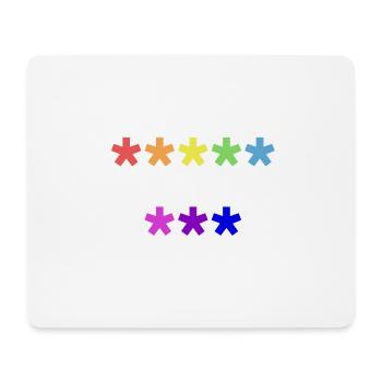 Anti pis lgbt+ - Mouse Pad (horizontal) - white - Front