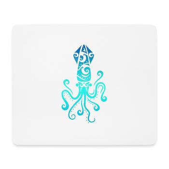 Maori Squid Polynesian Tribal Tattoo Geschenkidee - Mousepad (Querformat) - Weiß - Vorne