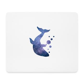 Double Exposure Whale Star Starry Sky Gift Idea - Mouse Pad (horizontal) - white - Front