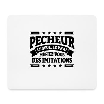 PÊCHEUR LE SEUL LE VRAI - Tapis de souris (format paysage) - blanc - Devant
