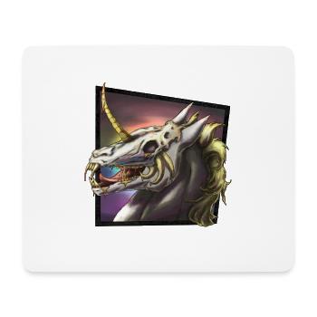 Evil Unicorn - Mousepad (Querformat) - Weiß - Vorne
