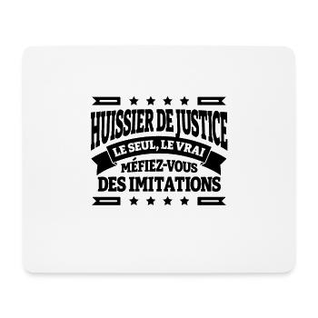 HUISSIER DE JUSTICE LE SEUL LE VRAI - Tapis de souris (format paysage) - blanc - Devant