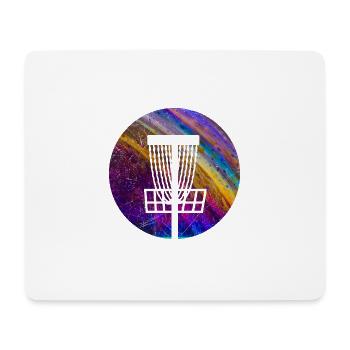 Double Exposition Discgolf Disc Golfing Idée cadeau - Tapis de souris (format paysage) - blanc - Devant