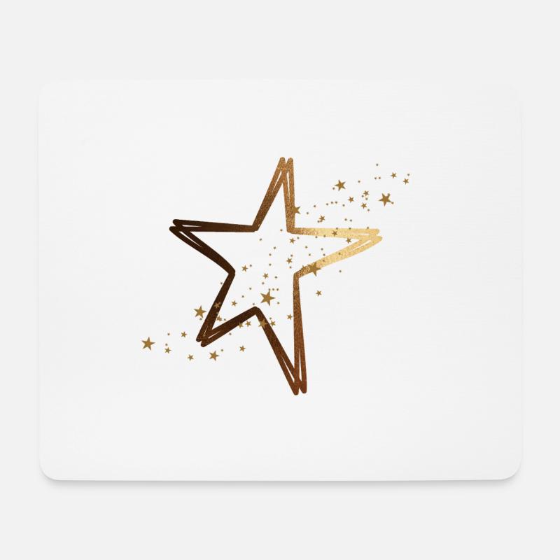 Star - Mouse Pad (horizontal) - white