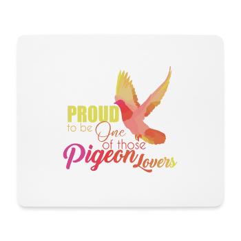 Taube - Mousepad (Querformat) - Weiß - Vorne