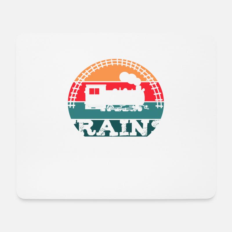 Treni. Li amo - Tappetino per mouse (orizzontale) - bianco