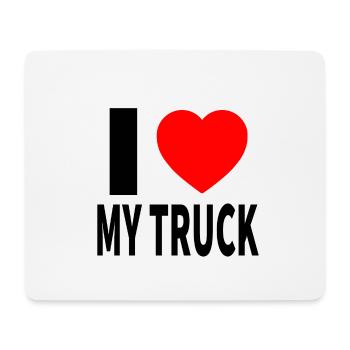 Camions - Tapis de souris (format paysage) - blanc - Devant