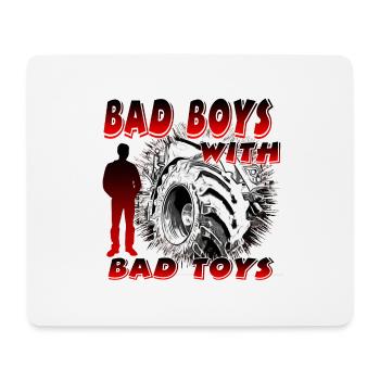 Tracteur - Tapis de souris (format paysage) - blanc - Devant