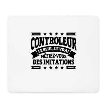 CONTRÔLEUR LE SEUL LE VRAI - Tapis de souris (format paysage) - blanc - Devant