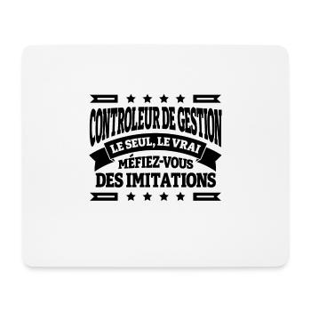 CONTROLEUR DE GESTION LE SEUL LE VRAI - Tapis de souris (format paysage) - blanc - Devant