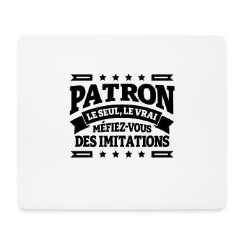 PATRON LE SEUL LE VRAI - Tapis de souris (format paysage) - blanc - Devant