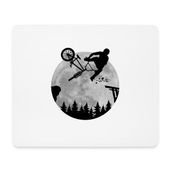 Fahrrad BMX MTB Mountainbike Geschenkidee - Mousepad (Querformat) - Weiß - Vorne