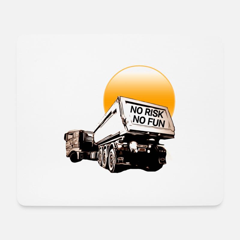Truck - Mousepad (Querformat) - Weiß