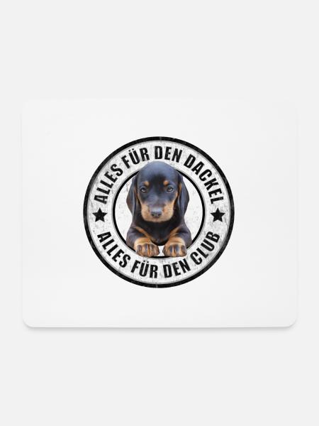 Dackel - Dachshund - Alles für den Dackel - Mousepad (Querformat) - Weiß