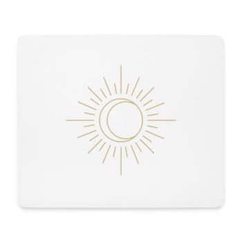 Moon and sun - Mousepad (Querformat) - Weiß - Vorne