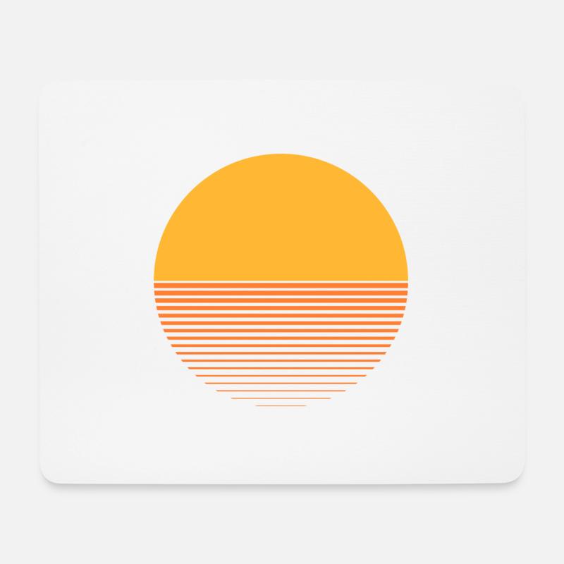 pale sun - Mouse Pad (horizontal) - white