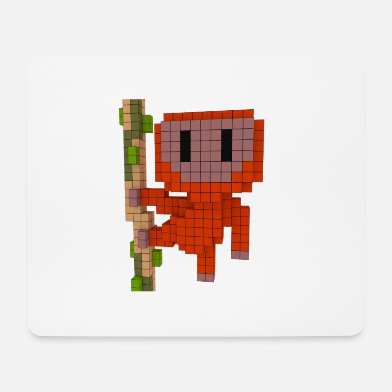 Orang Utan - Mousepad (Querformat) - Weiß