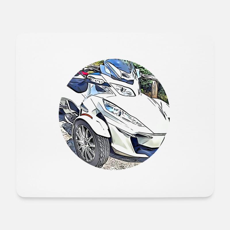 Spyder RT - Mousepad (Querformat) - Weiß