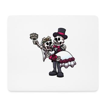 Married Skeletons - Mouse Pad (horizontal) - white - Front