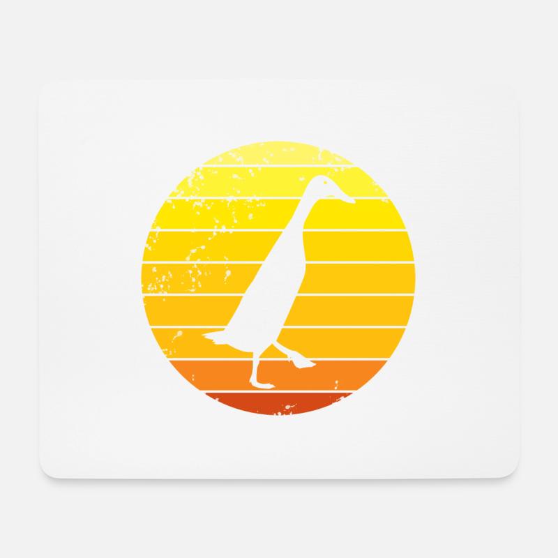 Laufenten indische Laufente Meme - Mousepad (Querformat) - Weiß