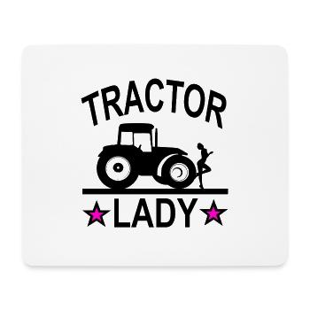 Traktor - Mousepad (Querformat) - Weiß - Vorne