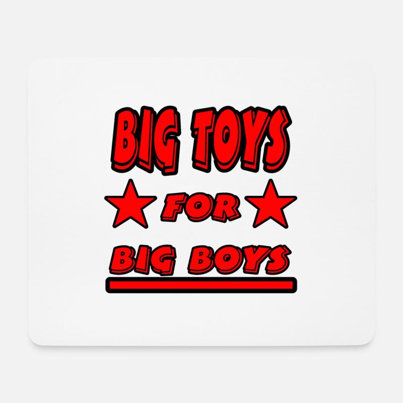 Big Toys - Mousepad (Querformat) - Weiß