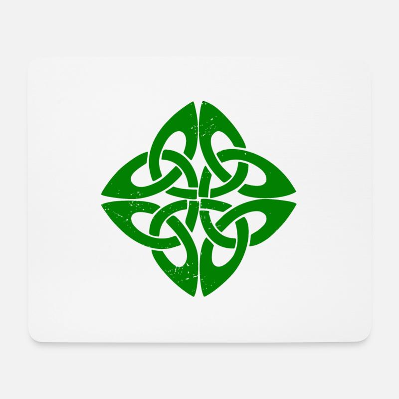 Keltischer Knoten - Mousepad (Querformat) - Weiß
