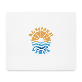 Summer Vibes Sunshine and Ocean Gift Idea - Mouse Pad (horizontal) - white - Front