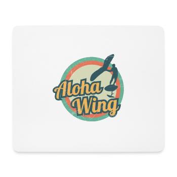 Wing Foiling Aloha Wing Wingsurf Hawaii Geschenk - Mousepad (Querformat) - Weiß - Vorne