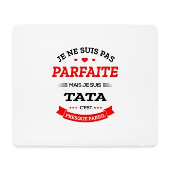 TATA PARFAITE - Tapis de souris (format paysage) - blanc - Devant