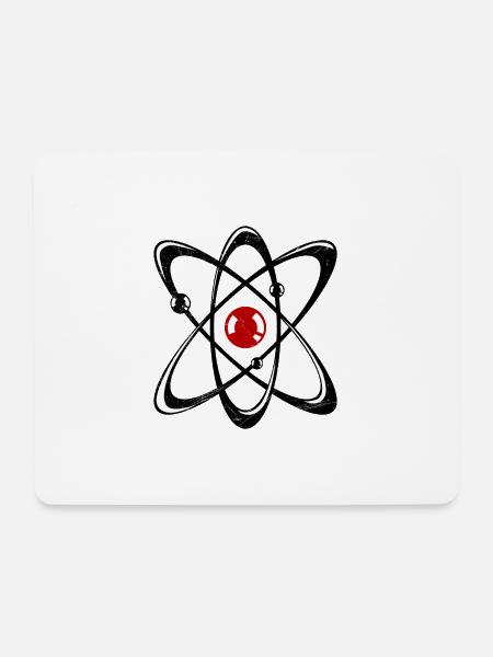 Symbol Atom Wissenschaft Chemie Physik Geschenk - Mousepad (Querformat) - Weiß